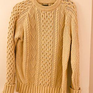 Mens Fisherman Crewneck Sweater - LL Bean NWT